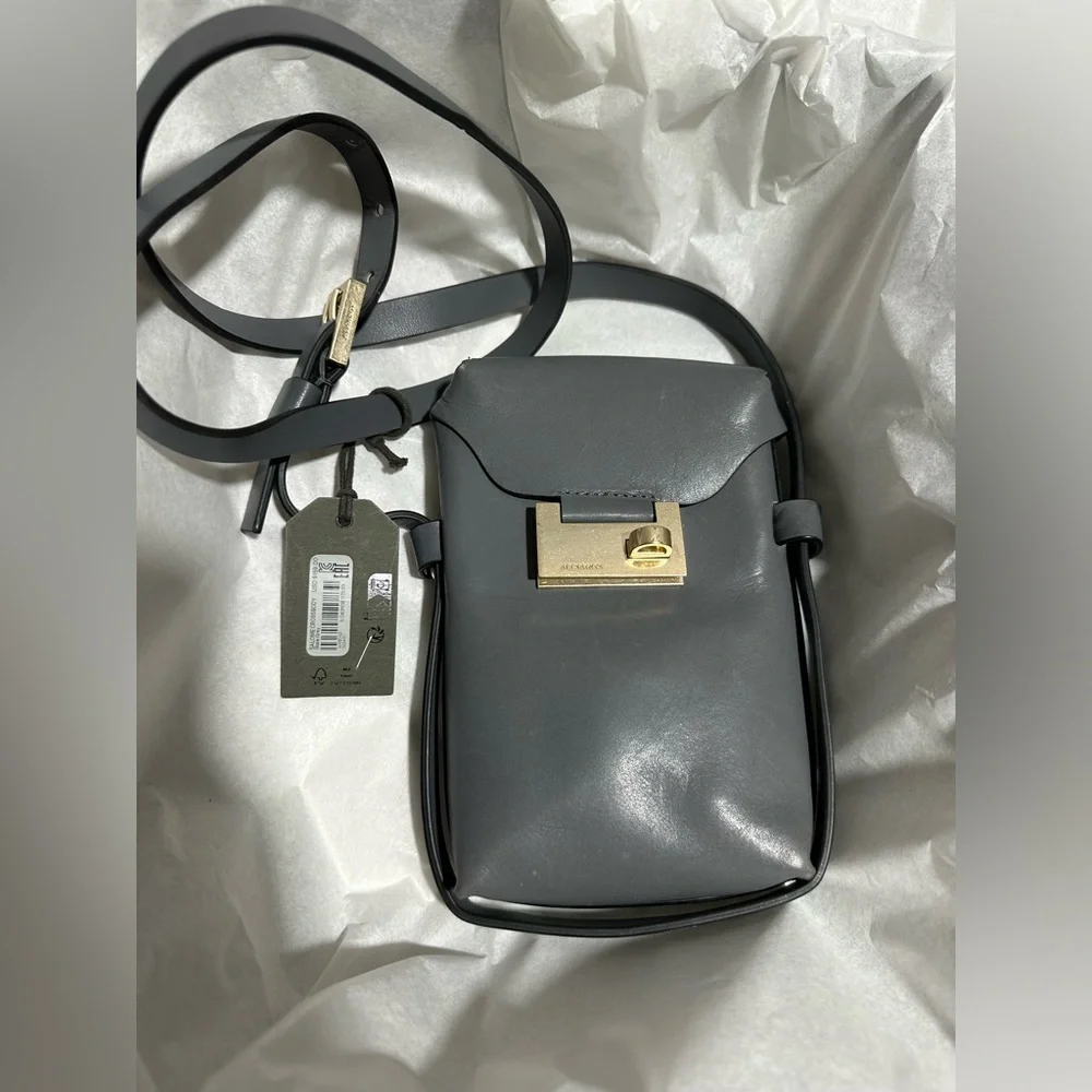 AllSaints Salome Leather Cross Body Bag - Picture 11 of 15